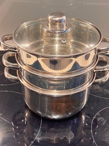 Tier stainless steel steamer - steel,