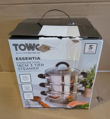 Tower tier steamer stainless - 3,