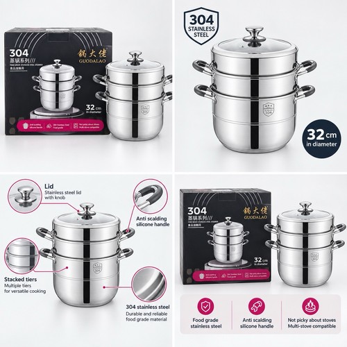 304 stainless steel 32cm - stainless,