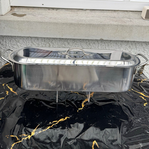Stainless steel fish steamer - steel,