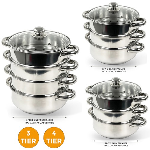 4tier 24cm steel - 3/4tier, 22/24cm