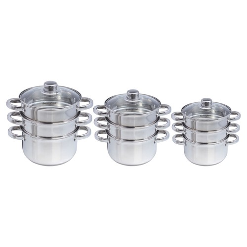 Tier induction steamer - steamer, set