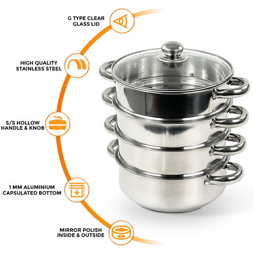 4tier 24cm steel - 4tier, induction