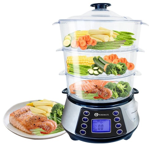Food steamer 800w - steamer, naturopure