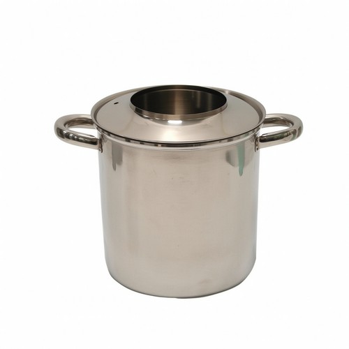 Stainless steel steaming pot - steel,