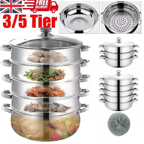 Induction hob steamer - hob, 5tier