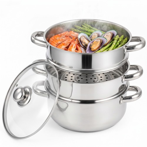 3tier 22cm steel induction - s/s,