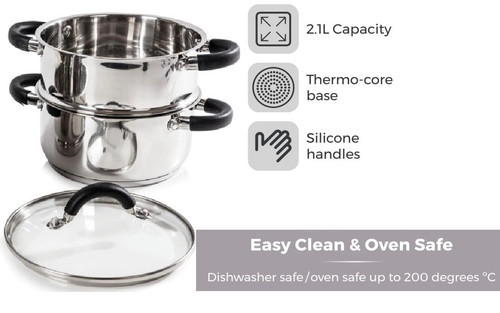 Tower tier steamer - tower, 2-tier